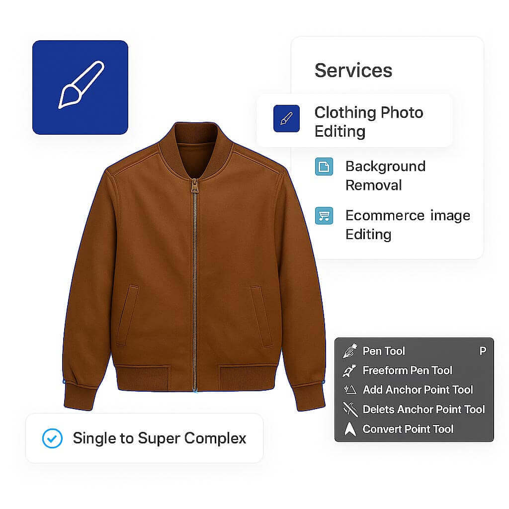 clothing photo editing service